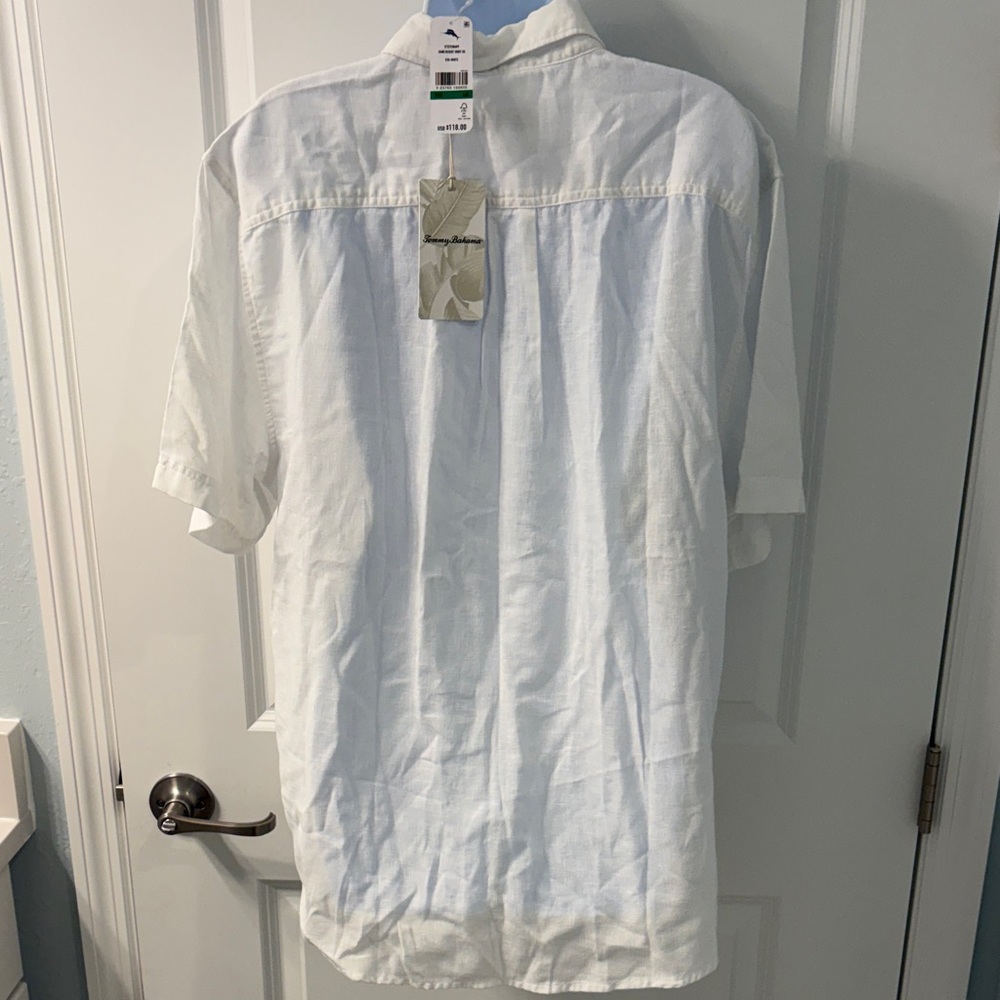 Tommy Bahama White Casual Button Down Shirt - Picture 4 of 5